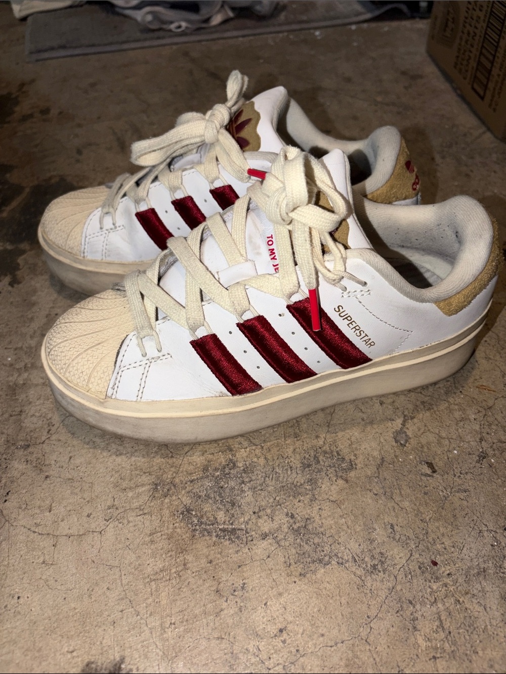 ADIDAS Superstar Bonega W women’s size 6US used excellent